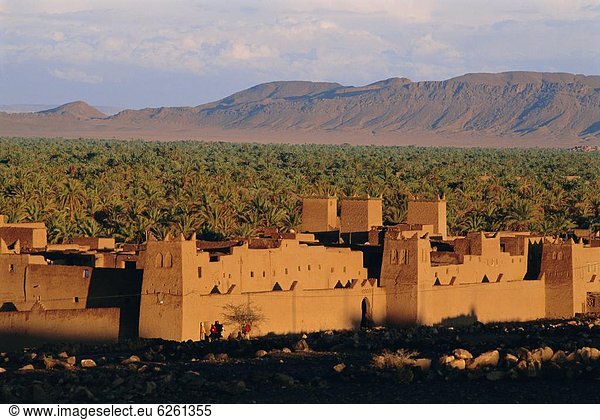 Nordafrika Draa valley Afrika Marokko