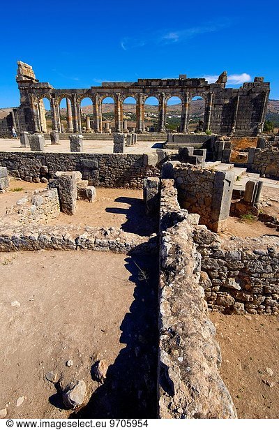 Nordafrika Ruine UNESCO-Welterbe Marokko römisch Volubilis