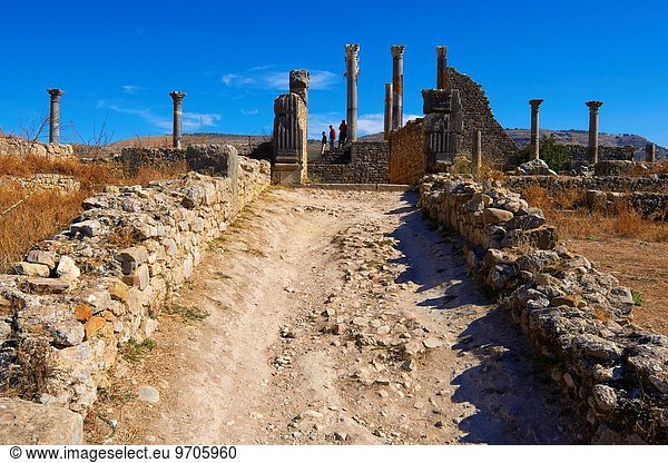 Nordafrika Ruine UNESCO-Welterbe Marokko römisch Volubilis