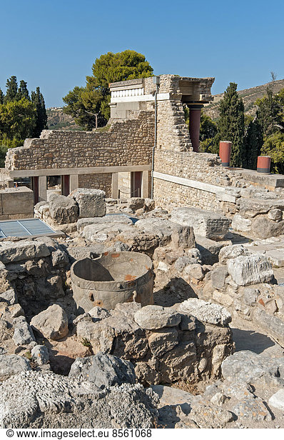 Nordeingang  Palast von Knossos  Iraklio  Heraklion  Kreta  Griechenland