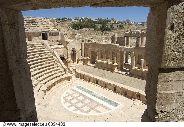 North Theater  römische Stadt  Jerash  Jordan  Naher Osten