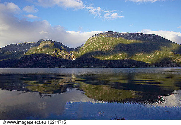 Norway  Lustrafjord  Panoramic view