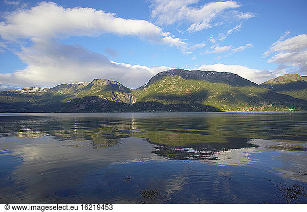 Norway  Lustrafjord  Panoramic view