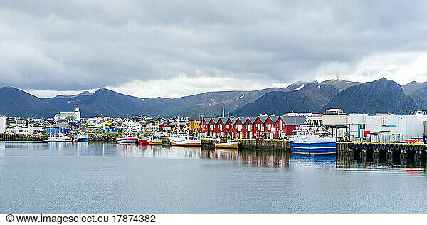 Norway  Nordland  Andenes  Secluded fishing village on Andoya island