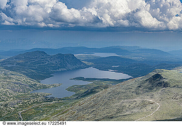 Norway  Telemark  Mountain scenery around Gausta mountain