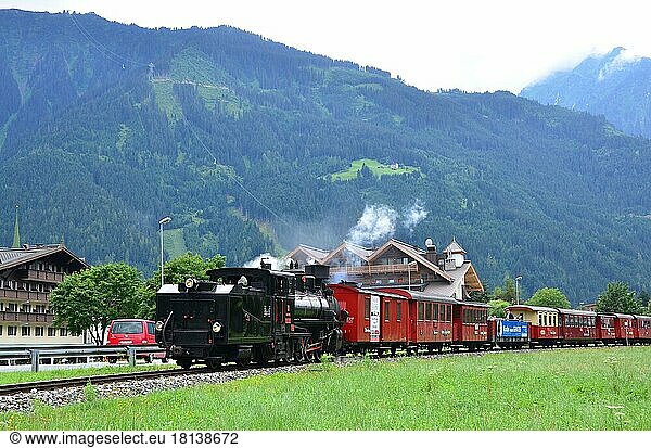 Nostalgie  Dampfzug  Zillertalbahn  Tirol  Österreich  Europa