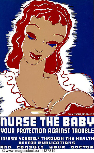Nurse Your Baby  FAP Poster  1938