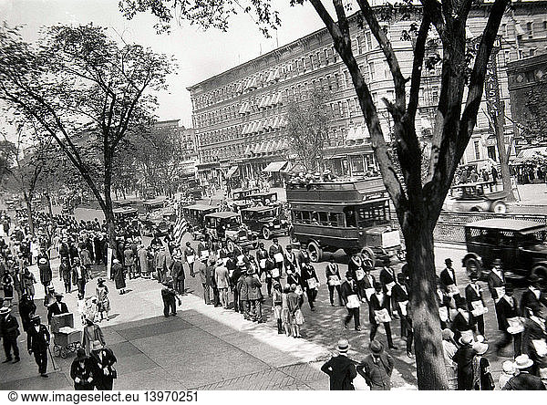 NYC  Seventh Avenue Parade  1920s