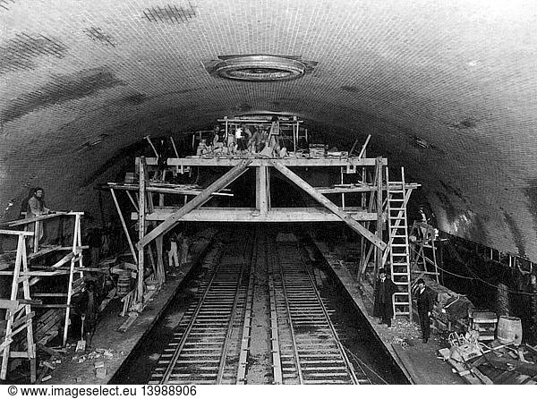 NYC Subway Construction  1906