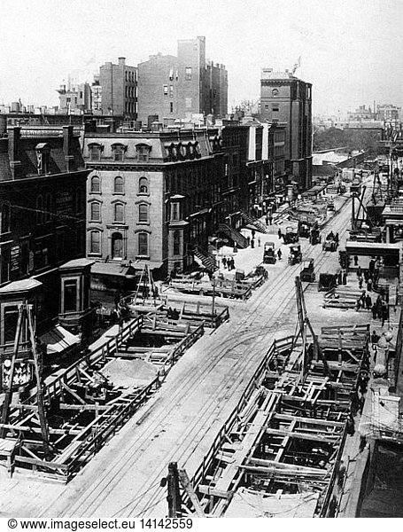 NYC Subway Construction  1903