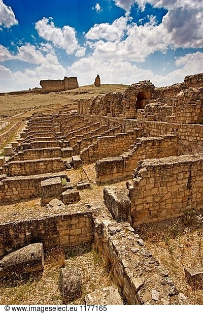 Nymphäum,  römische Ruinen von Valeria. Cuenca Provinz Castilla-La Mancha,  Spanien