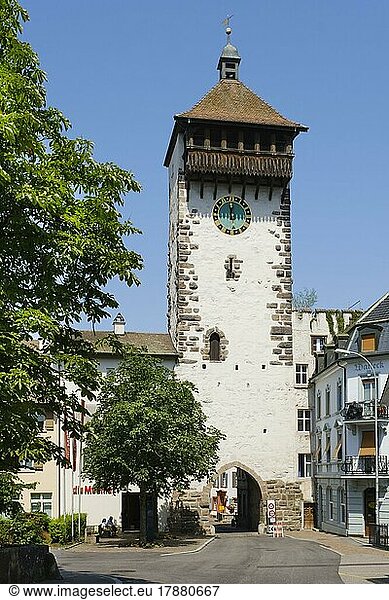 Obertorturm  Stadttor  Rheinfelden  Kanton Aargau  Schweiz  Europa