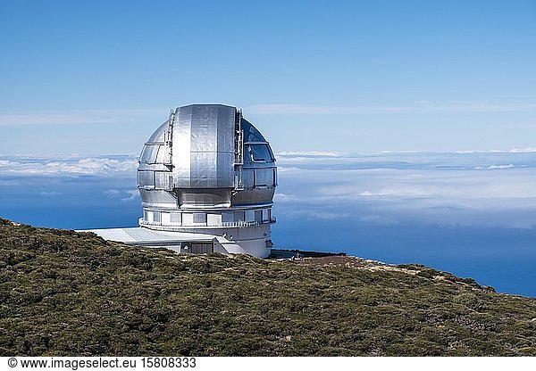 Observatory  Observatory on the Roque de los Muchachos  Gran Telescopio Canarias  La Palma  Canary Islands  Canary Islands  Spain  Europe