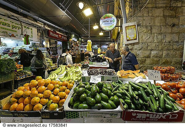 Obst und Gemüse  Mahane Yehuda Markt  Jerusalem  Israel  Asien