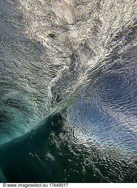 Ocean wave texture  Underwater view