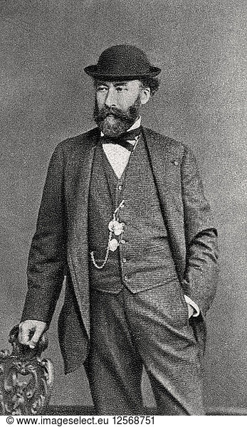 Octave Feuillet  französischer Romancier und Dramatiker  1872. Künstler: Unbekannt