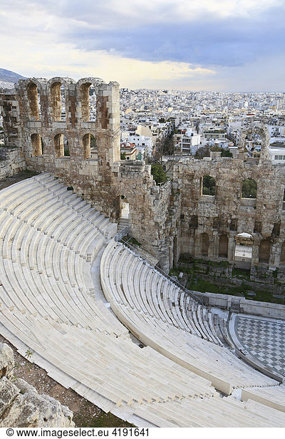 Odeion des Herodes Atticus  Akropolis  Athen  Griechenland