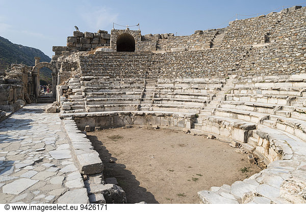Odeion oder Buleuterion, ehemals überdachte Halle, Ratsversammlung, antike Stadt Ephesus, UNESCO Weltkulturerbe, Selçuk, Provinz ?zmir, Türkei