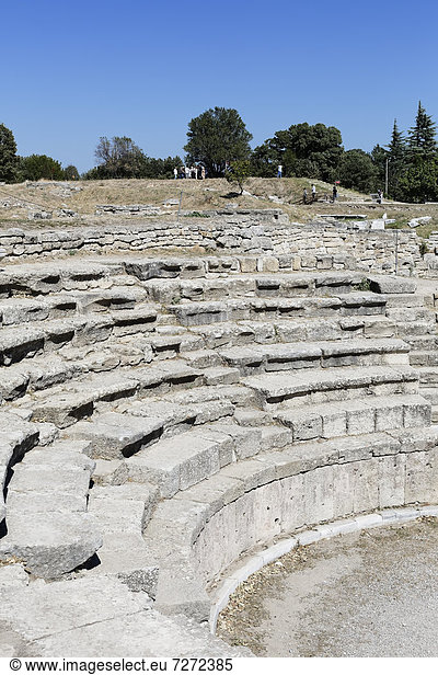 Odeon Theater von Troja Troia Truva Canakkale Marmara Türkei Asien