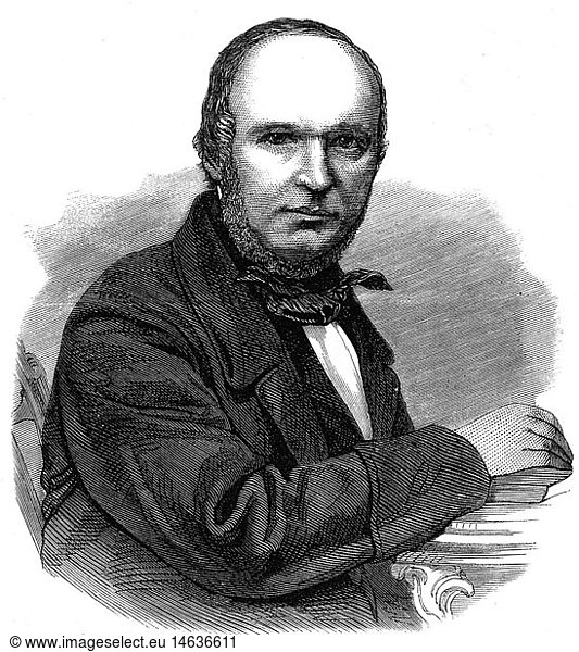 Odojewski  Wladimir Fjodorowitsch  11.8.1803 - 11.3.1869  russ. Schriftsteller  Portrait  Xylografie  verÃ¶ffentlicht 1869