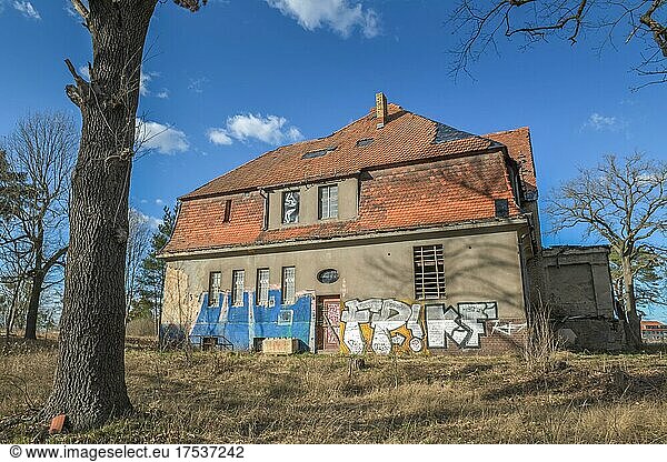 Officer's house  former Russian barracks  Elstal  Wustermark  Havelland district  Brandenburg  Germany  Europe