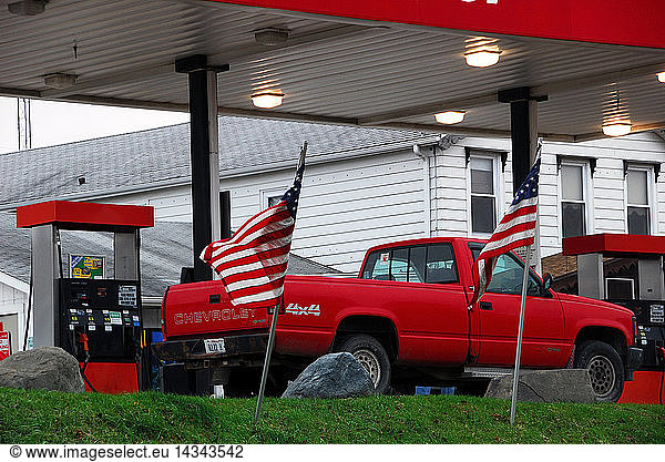 Oil station  Sheridan  Illinois  United States of America  North America