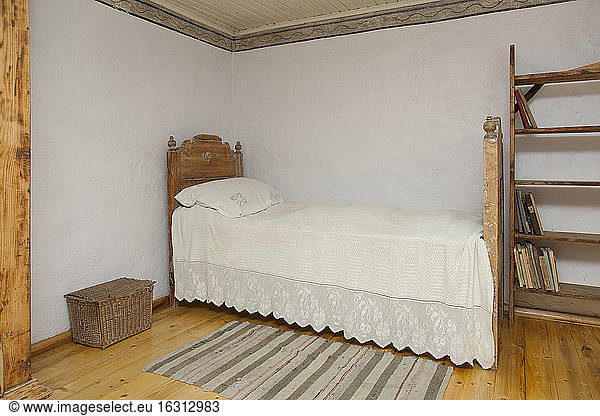 Old Fashioned Bedroom in a museum of rural life