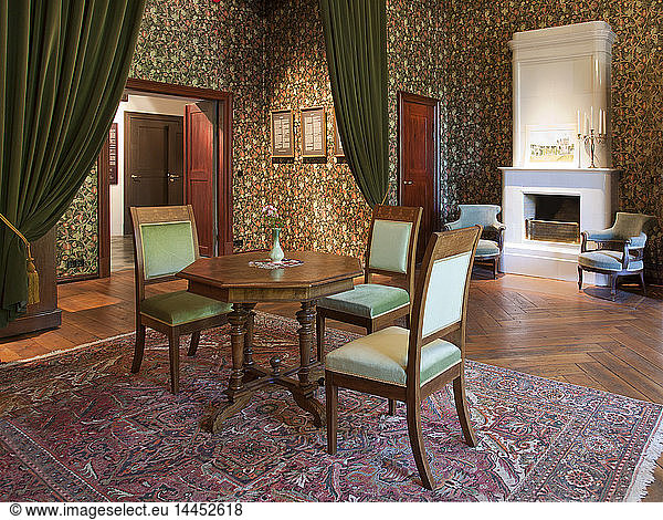 Old Fashioned Room at the Alatskivi Castle