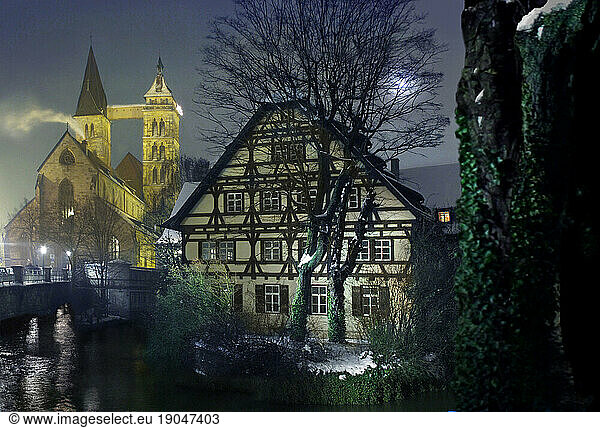 Old House on the Neckar River  Esslingen am Neckar.