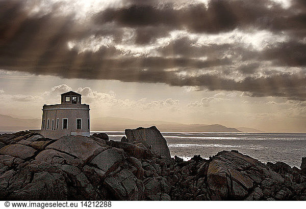 Old Lighthouse  Capo Testa  Santa Teresa di Gallura  Sardegna  Italy