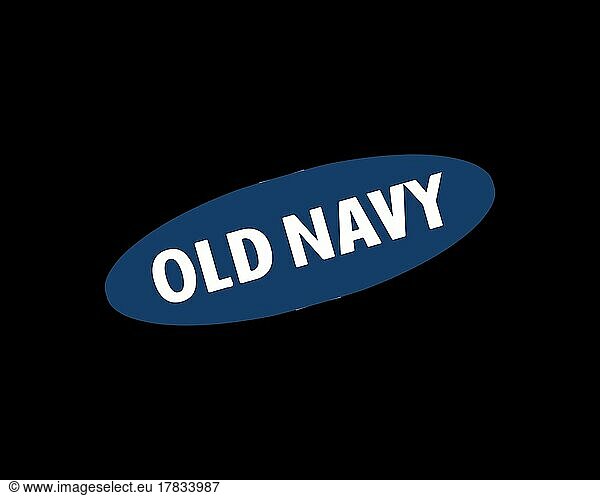 Old Navy  gedrehtes Logo  Schwarzer Hintergrund