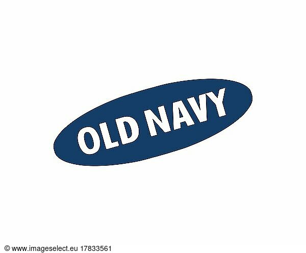 Old Navy  gedrehtes Logo  Weißer Hintergrund