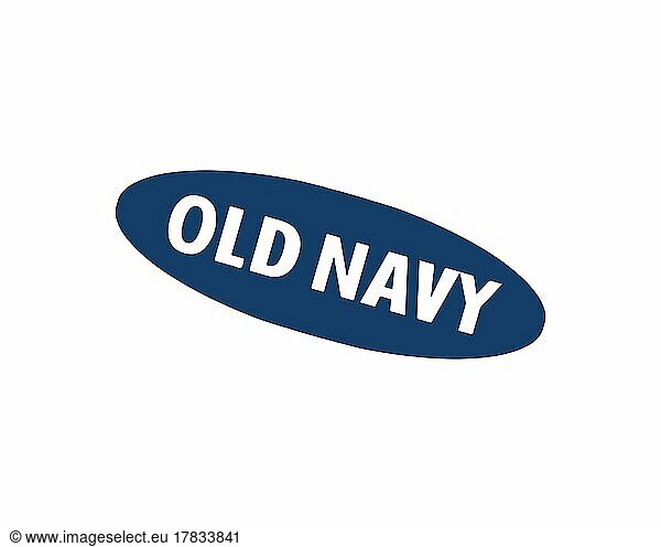 Old Navy  gedrehtes Logo  Weißer Hintergrund B