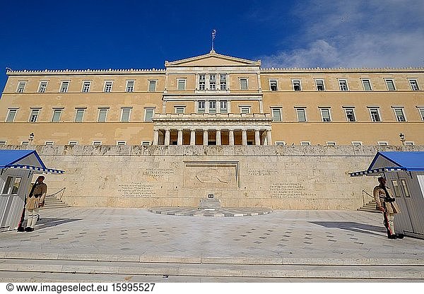 Old Royal Palace  house of Hellenic Parliament  Syntagma Square  Athens  Greece  Europe