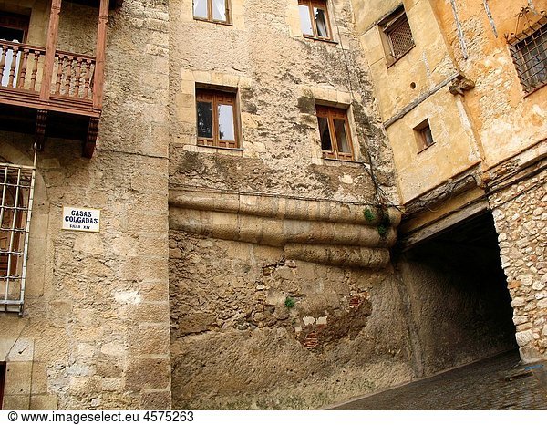 Old streets of Cuenca  Castilla-La Mancha  Spain