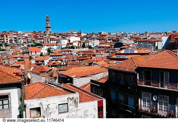 Old town skyline  Porto  Portugal.