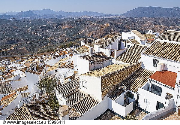 Olvera is one of the most beautiful villages in Spain  on October 9  2017 Andalusia Spain.