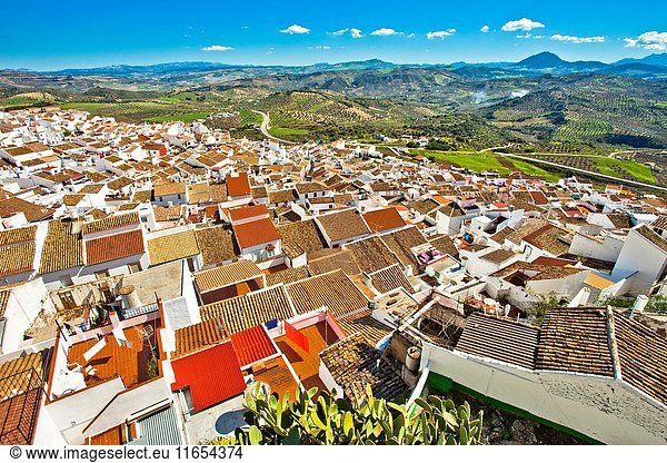 Olvera  White Towns  Pueblos Blancos  Sierra de Cádiz  Cadiz province  Andalusia  Spain  Europe.