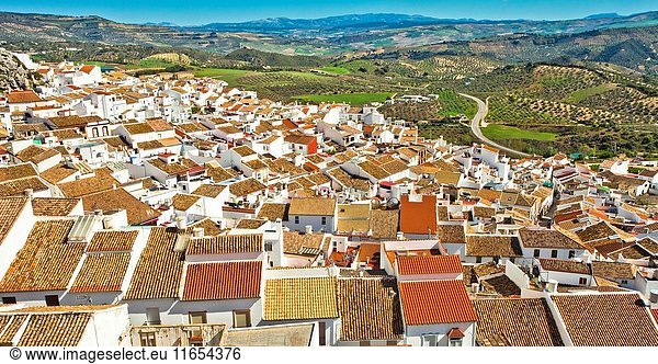 Olvera  White Towns  Pueblos Blancos  Sierra de Cádiz  Cadiz province  Andalusia  Spain  Europe.