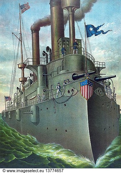 Olympia Steel - Pittsburgh - Konteradmiral Dewey´s Flaggschiff ''Olympia'' 1900'