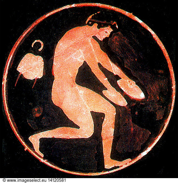 Olympic Games  Long Jump  Red-Figure Pottery