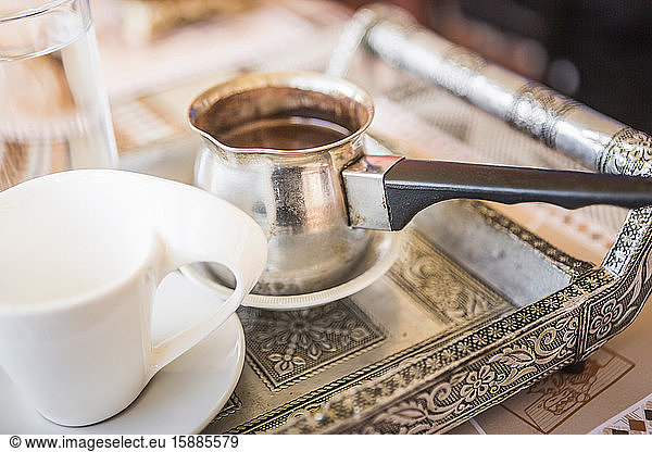 Oman  Pot of fresh coffee