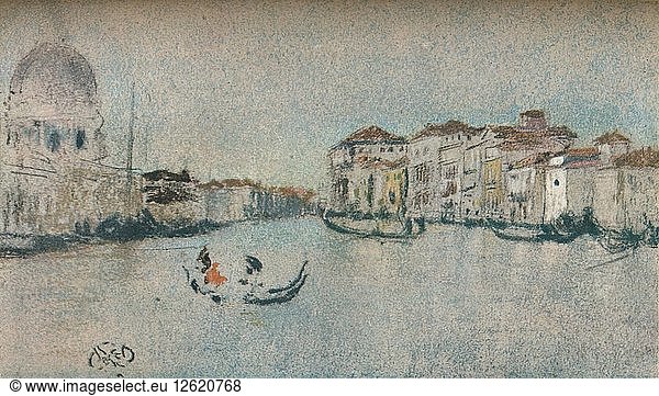 On a Venetian Canal  c1854-1903  (1903). Artist: James Abbott McNeill Whistler