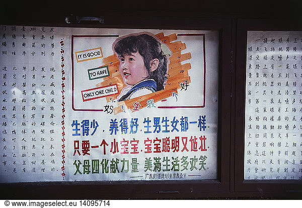 One-Child Policy  Shanghai  China  c. 1980s