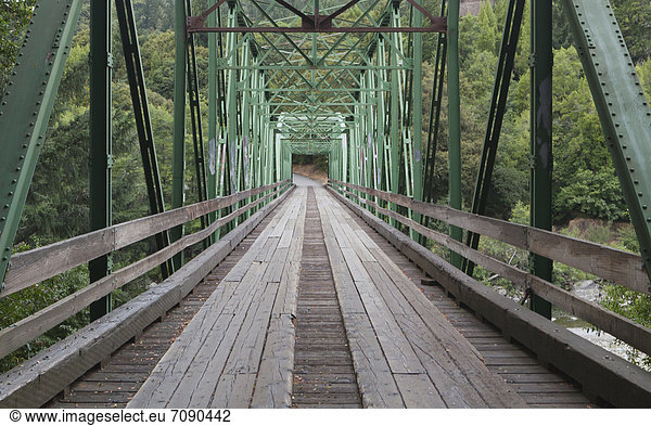 One Lane Bridge is an old iron bridge over the Mattole river  in California.
