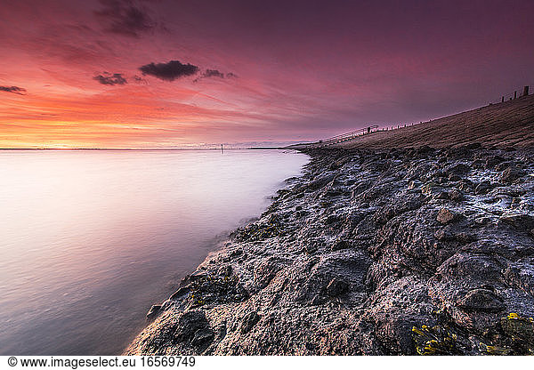 Oosterschelde delta met long exposure Oosterschelde delta with long exposure