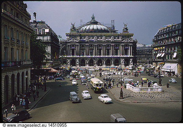 Opéra Garnier  Place de l'Opéra  Paris  France  1961