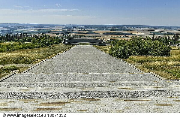 Open space  memorial  beech forest Concentration Camp Memorial  Thuringia  Germany  Europe