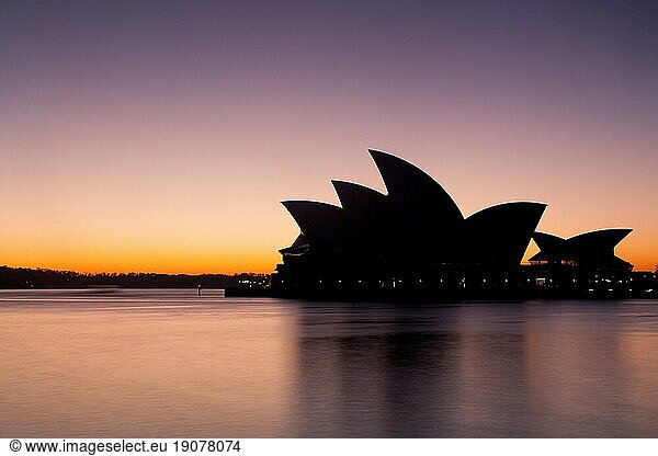 Opernhaus von Sydney bei Sonnenaufgang