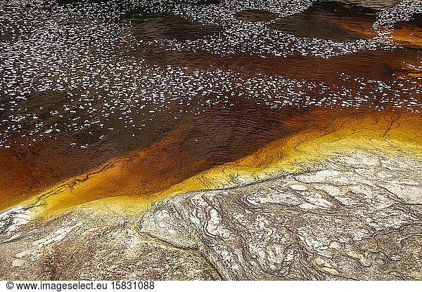 Orange water river in Ibitipoca State Park